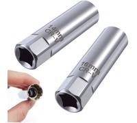 Douille de Bougie 14mm 16mm | Douille à Bougie avec Magnétiques | 3/8"" Douille à Bougie Douze pans | Outils pour Clés à Bougie