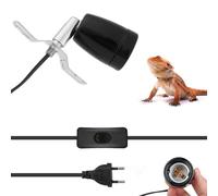 Douille de chauffage E27 en céramique avec câble - Lampe de chaleur pour reptile et aquarium - Spot UV à filament pour terrarium