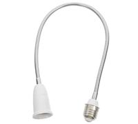 Douille de Conversion pour Ampoule E27 Flexible, Bras Rotatif 360° | Métal et Plastique, Tube Renforcé Rigide, Éclairage Ciblé Intérieur, pour Atelier et Coins Sombres