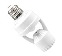 Douille de lampe avec détecteur de mouvement - ABS, tête de capteur E27, détecteur de mouvement radar, adaptateur de lampe intelligent | Interrupteur à retard à induction pour le corps humain, prise