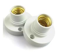 Douille de lampe de remplacement E14, 2 pièces, douille d'ampoule en plastique, support blanc lampe remplacement