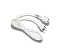 Douille de lampe E14 - Kit : câble, tube fileté et pièces de douille - Blanc - Hanna's Laden - Lampe DIY - Douille électrique à monter soi-même - Avec instructions de montage (français non garanti)