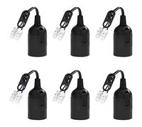 Douille de Lampe E27 avec Câble Support d'ampoule E27 Douille de Rénovation pour Ampoules à Incandescence et Ampoules LED 4A 250V Max.60W