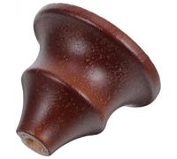 Douille de Lampe en Bois Marron, Forme Gourde, E27, 10 MM | Style Oriental Rétro et Minimaliste, Finition Lisse, Veinage , pour Lustres et Suspensions
