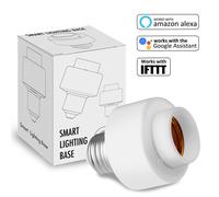 Douille de lampe intelligente wi fi, pour ampoule Led E27 E26, Google Home, Echo, Alexa, commande vocale, télécommande ON OFF