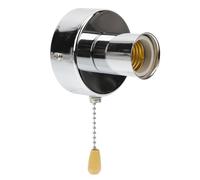 Douille de Lampe Murale, Interrupteur E27 en Acier Inoxydable | Installation Facile, Style Rétro Élégant, pour Chambre et Rénovation, Vis Incluses pour Remplacement Rapide