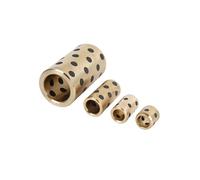 Douille de palier composite autolubrifiante 1-5 pièces ID 6/8/10/12/14/15/16/18mm laiton autolubrifiant manchon en cuivre sans huile bague de guidage roulement(1Pcs,15x21x30mm)