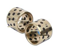 Douille de palier composite autolubrifiante Roulement à bride sans huile 16x22x10mm, douille en alliage de Bronze, manchon autolubrifiant robuste for Aut industriel(18mm,16X22)