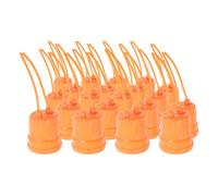 Douille de Rechange E27 Fil Céramique, 20 Pièces | Orange, Usage Éclairage Industriel et Bricolage, Protection les Fuites, Câble Intégré, PVC