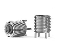 Douille de réparation de filetage en acier inoxydable 303 M2 x M4 ~ M12 x M160 avec écrou de manchon de vis de pied de bouchon(M4xM6x5.2 (5pcs))
