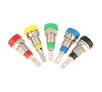 Douille de Sécurité 5Pcs 2mm pour Fiche Banane Connecteur pour Haut-Parleur