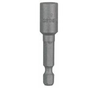 Douille de serrage magnetique 1/4 pour vis 6 pans D6 L50 Bosch