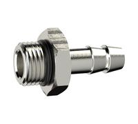 Douille de tuyau à visser O-Ring, G 1/4, pour tuyau LW 9 mm, SW 18, MS vern., pression de travail max. 25 bar, fonctionnement max. 80 °C