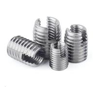 Douille De Vis Autotaraudeuse En Acier Inoxydable M2 M2.5 M3 M4 M5 M6 M8 M10 M12 Type Fendu 302 Filetage De Fil Réparation D'écrou M8 5pcs