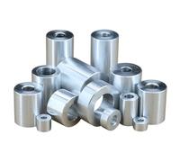 Douille d'écartement à vis, Rondelles plates M3-M8, diamètre 16/18 mm, manchon en aluminium, bague, joint, épaisseur 2/3/4/30 mm(D18xd8.2xH,H4(10pcs))