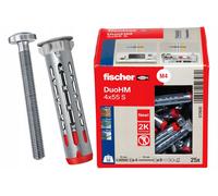 Douille d'écartement en métal Fischer DuoHM 4x55 / 5x55 / 6x55 S PZ...