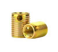 Douille d'insertion de réparation filetage autotaraudeur à triple trou M3-M16,inserts filetés en acier au carbone galvanisé et inoxydable disponibles 2/10/20 pièces(Galvanized,M6xM10x12mm (10pcs))