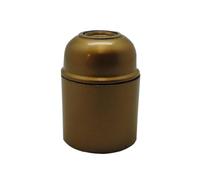 Douille E-27 renforcée dorée, parfaite pour ajouter de l'élégance à n'importe quel environnement. Son design robuste assure durabilité et résistance, alliant style et fonctionnalité.