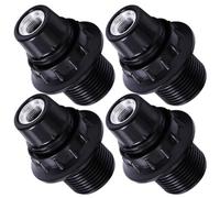Douille E14 Connexion Sûre Lot de 4 en Plastique Noir
