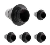 Douille E14 simple bague - noir - Zenitech (Lot de 5)