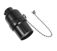 Douille E27 à Tirette Noire en Plastique pour Lampe de Table Rétro | Installation Facile sans Outil, Surface Lisse, Remplacement Pratique pour Éclairage de Bureau ou Applique Couleur Aléatoire