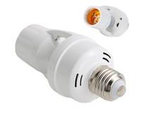 Douille E27 à visser avec détecteur de mouvement | Adaptateur de support d'ampoule intelligent pour maison, porche, garage, sous-sol, porte d'entrée, couloir