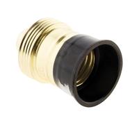 Douille E27 Acier Laitonné collerette bakélite - Zenitech