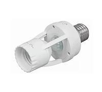 Douille E27 avec capteur infrarouge pour ampoule. D¨¦tecte mouvement, allume automatiquement. R¨¦glage temps de retard 10-300s. Port¨¦e 6m. Compatible toutes ampoules E27