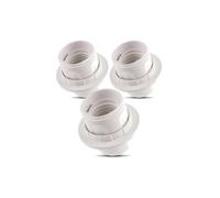 Douille E27 blanche thermoplastique Lot de 3 Label