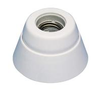 Douille E27 en porcelaine, droite, idéale pour l'exportation, pour une utilisation en éclairage domestique et décoratif.