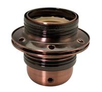 Douille E27 métal et 2 bagues cuivre antique