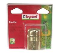 Douille E27 métallique lisse + 2 bagues