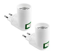 Douille E27 Sans Fil avec Interrupteur pour Lampe Murale, Support LED AC 230V - Adaptateur pour Lit, Lot de 2 (sans ampoule)