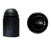 Zenitech Douille E27 lisse sans bague thermoplastique noir