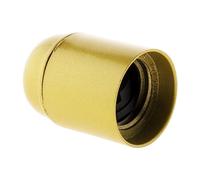 Douille E27 Thermoplastique Lisse Or