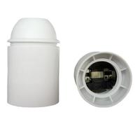 Douille E27 thermoplastique lisse ZENITECH Blanc