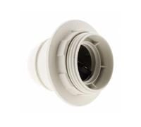 Douille E27 thermoplastique - ZENITECH - bague simple blanc - norme CE