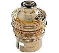 Douille électrique b22 à vis acier doré DEBFLEX Doré G