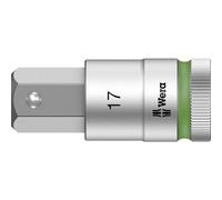Douille-embout 6 pans intérieurs 17 mm Longueur: 60 mm Wera 05003828001