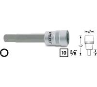Douille-embout 6 pans intérieurs 3 mm Longueur: 50 mm Hazet 8801-3 Propulseur: 3/8\ (10 mm) 1 pc(s)