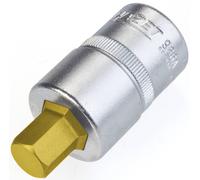 HAZET Douille mâle 986A-7/16 – 6 pans intérieurs 7/16 – Long. 52 mm – Carré creux 1/2 – 1 pc