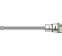 Wera 05003855001 8767 C HF TORX Embouts à douille TORX HF Zyklop à emmanchement 1/2" avec fonction de retenue, TX 45 x 140 mm, Argent/vert