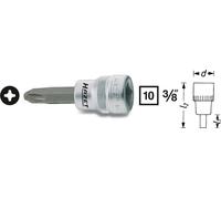 Douille-embout cruciforme Phillips PH 2 Longueur: 50 mm Hazet 8806-PH2 Propulseur: 3/8\ (10 mm) 1 pc(s)