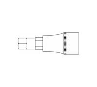Douille embout héxagonal 24mm L.55mm 1/2'' CrV - SA 0404 - CLAS Equipements
