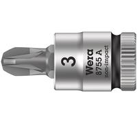 Wera Douille-embout Pozidriv Zyklop à emmanchement 1/4"" 8755 A, PZ 3 - 05003355001