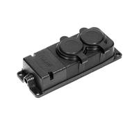 Orno Multiprise extérieure AE-13165 – IP44 16A 230V, caoutchouc ignifuge, 2 prises