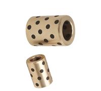 Douille en cuivre, 2 manchons cylindriques droits, diamètre intérieur 10 mm, diamètre extérieur 16 mm, palier de guidage