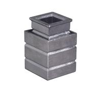 Douille en pierre pour tige carrée 16mm fonte 2 pcs.DENI