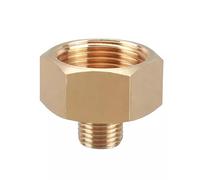 Douille filetée hexagonale en laiton, 1 pièce M14 M16 M20 M22 M24 M27 1/4" 1/2" 3/4" BSP femelle à filetage mâle adaptateur de raccord tuyau connecteur coupleur(F M24x1.5 M BSP1l2)