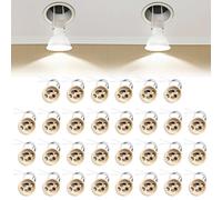 Douille GU10 pour LED et halogène : WIYETY 30 pièces culot GU10 en céramique avec câble en silicone de qualité